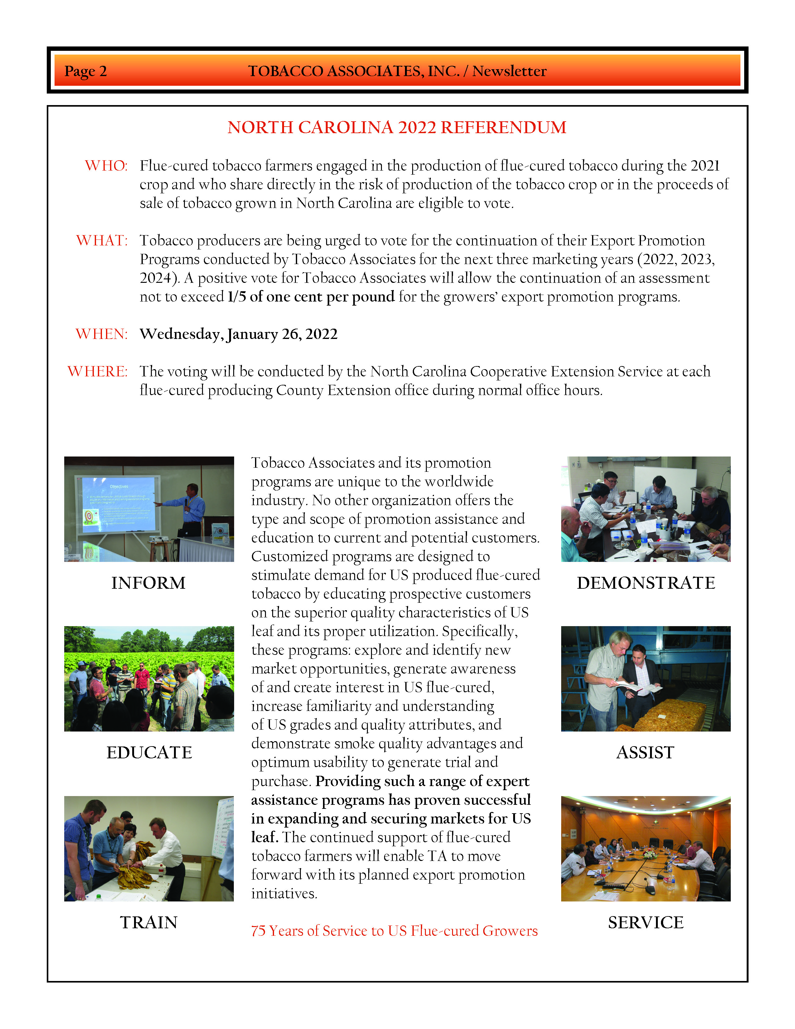 2022 Newsletter and Referendum Notices